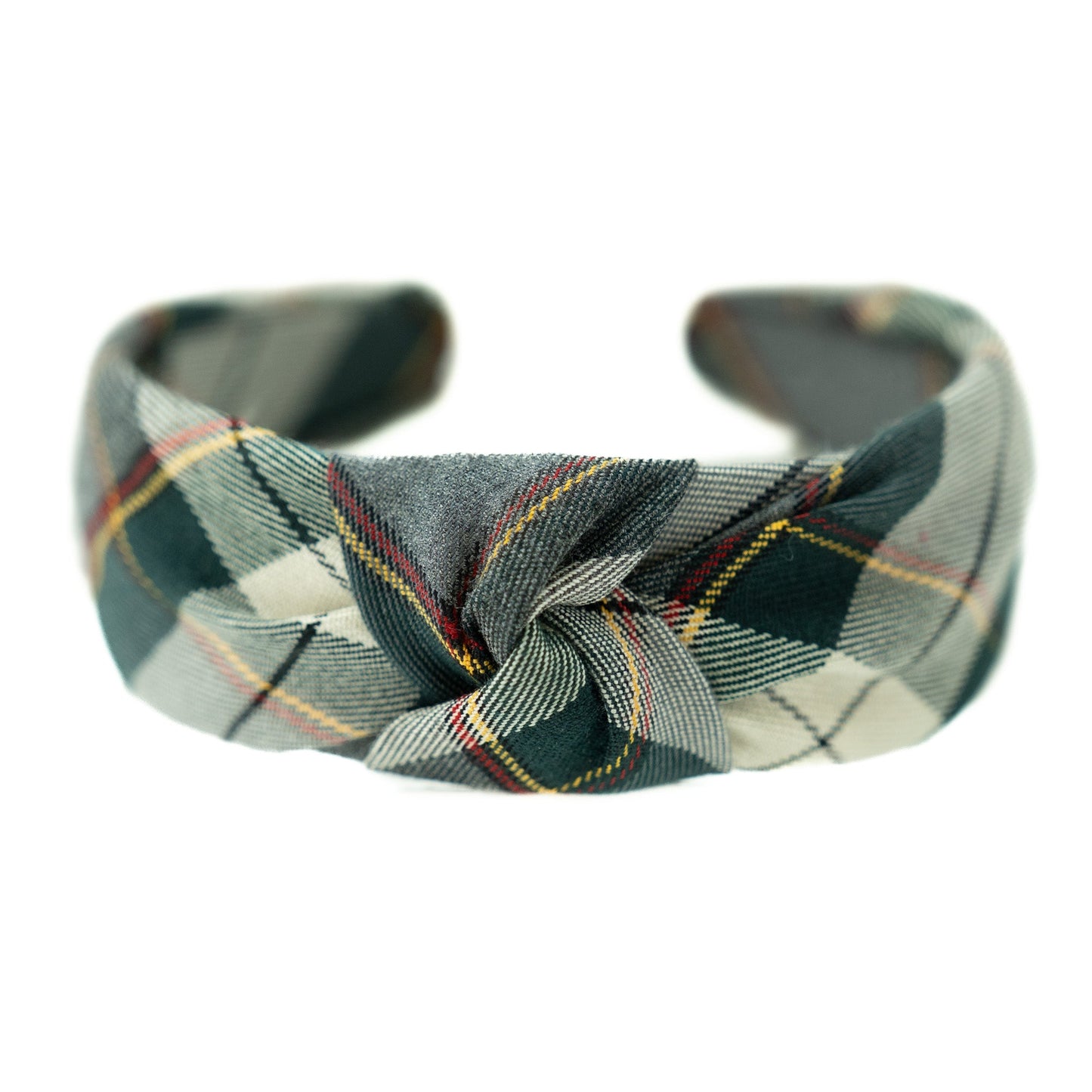 Spruce Plaid Knotted Headband