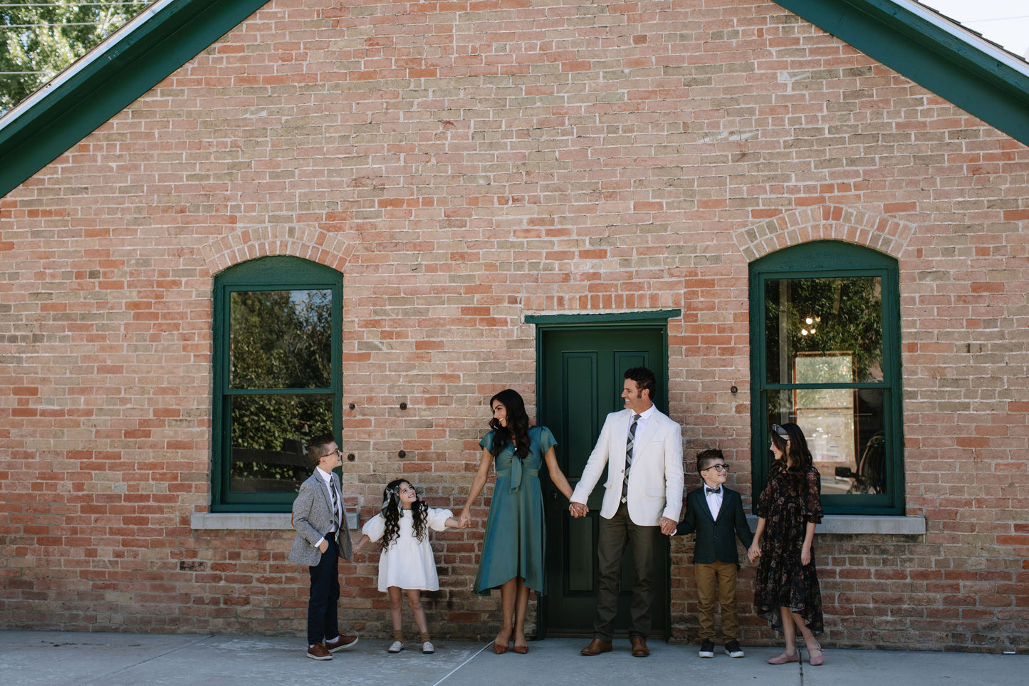 Spruce Plaid Boys Bow Tie