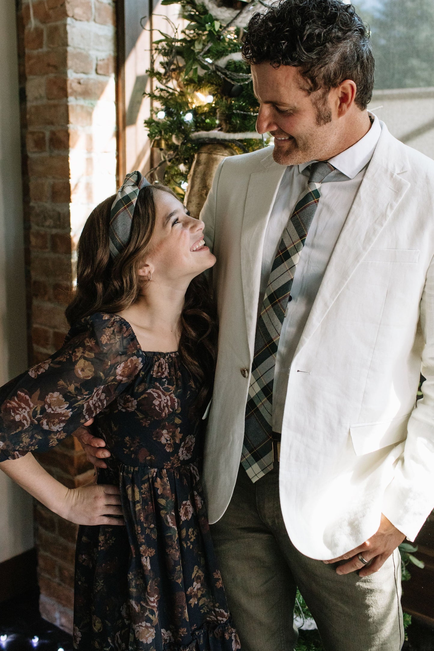 Spruce Plaid Knotted Headband