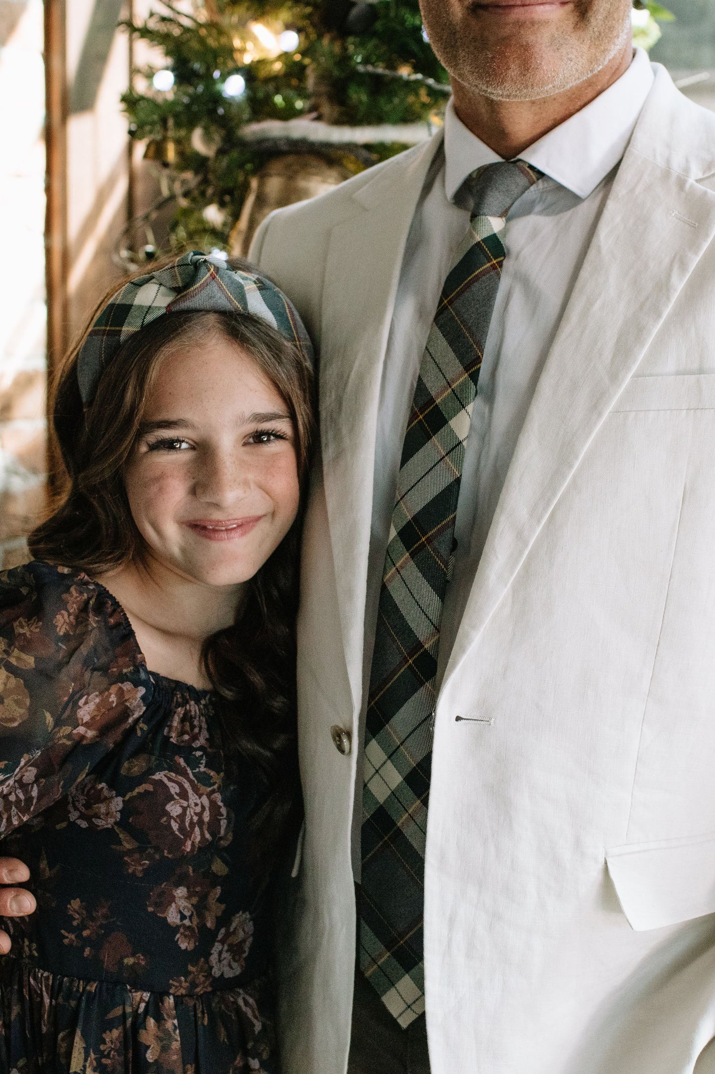 Spruce Plaid Knotted Headband
