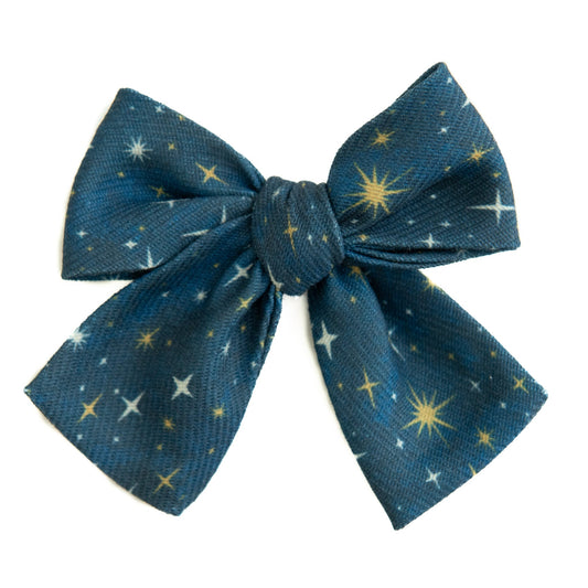 Starry Night - Petite Hair Bow