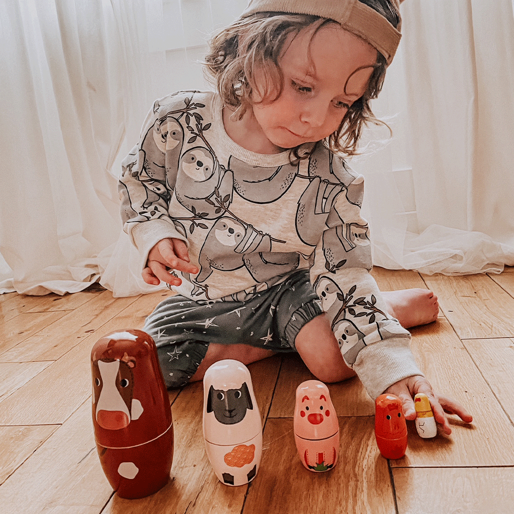 Farm Animal Nesting Dolls