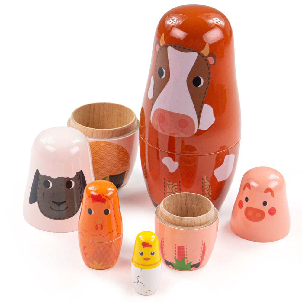 Farm Animal Nesting Dolls