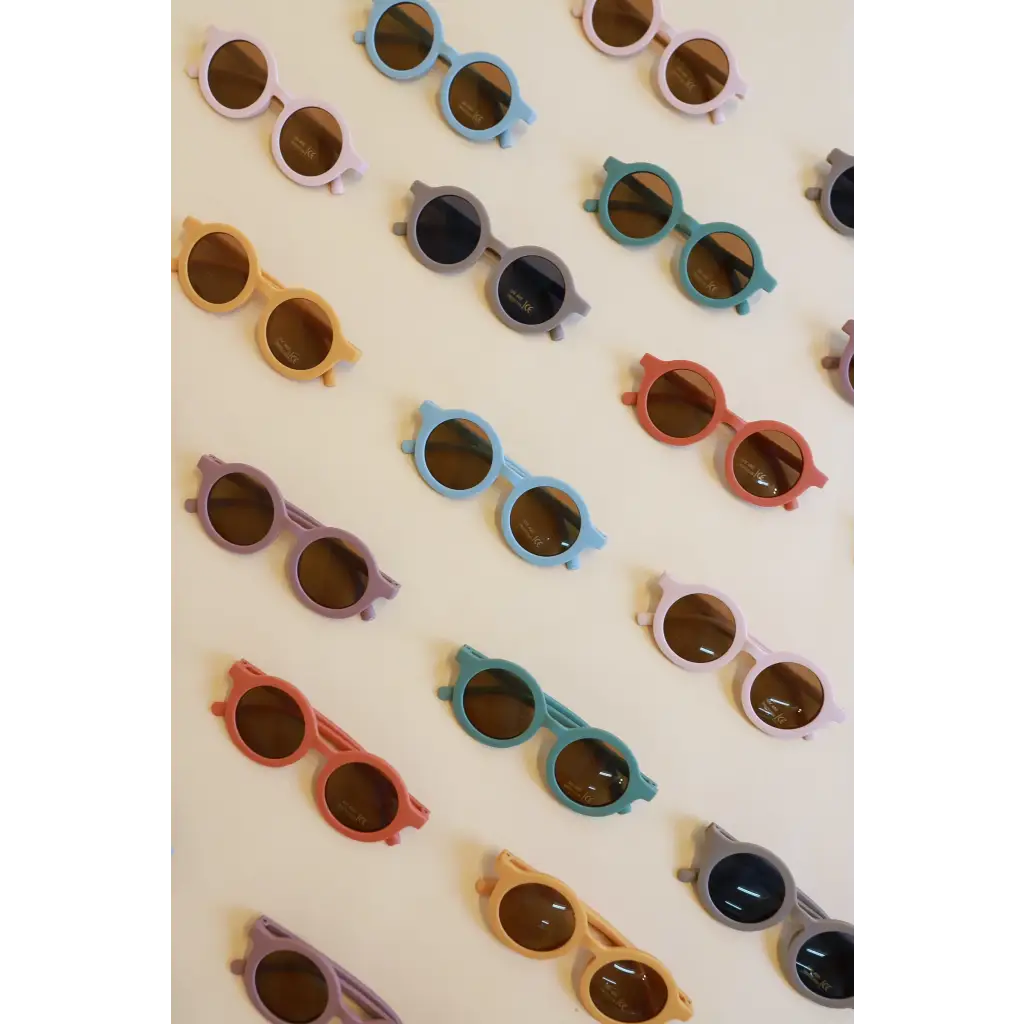 Round Retro Sunglasses for Kids | Mauve Purple