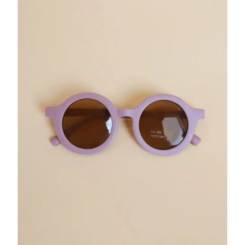 Round Retro Sunglasses for Kids | Mauve Purple