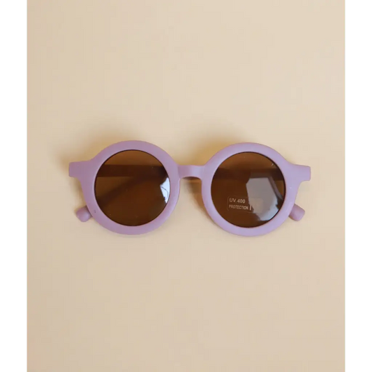 Round Retro Sunglasses for Kids | Mauve Purple