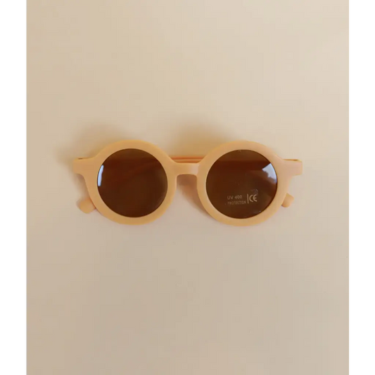 Round Retro Sunglasses for Kids | Sunshine Yellow