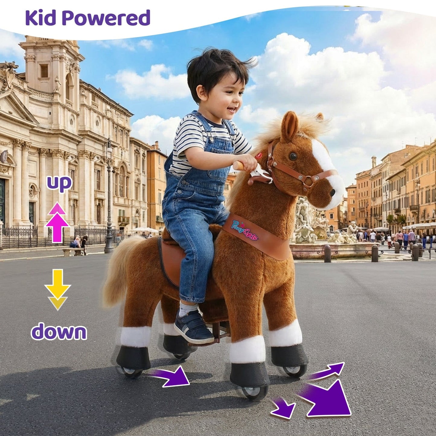 Model U® Horse Ride-On Toy Age 3–4 – Brown