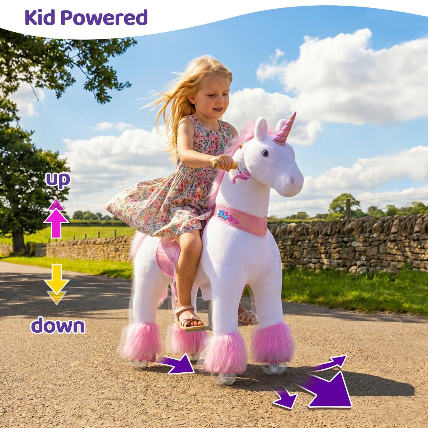 Model U® Unicorn Ride-On Toy Age 4–7 – Pink