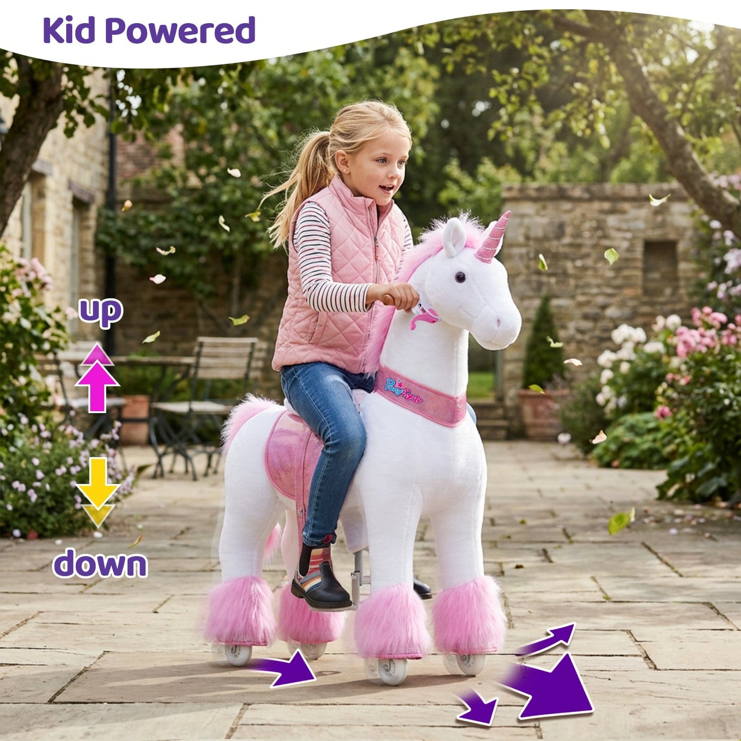 Model U® Unicorn Ride-On Toy Age 7+ – Pink