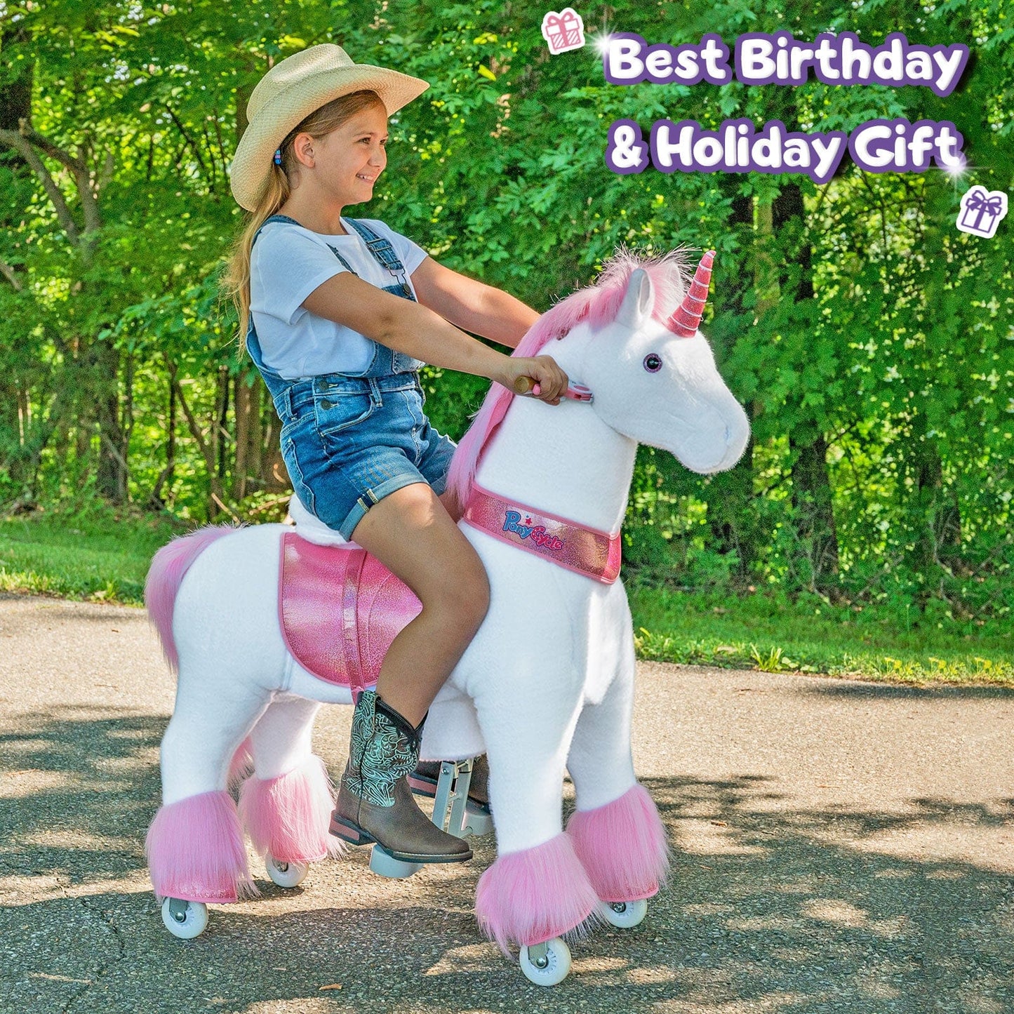 Model U® Unicorn Ride-On Toy Age 7+ – Pink