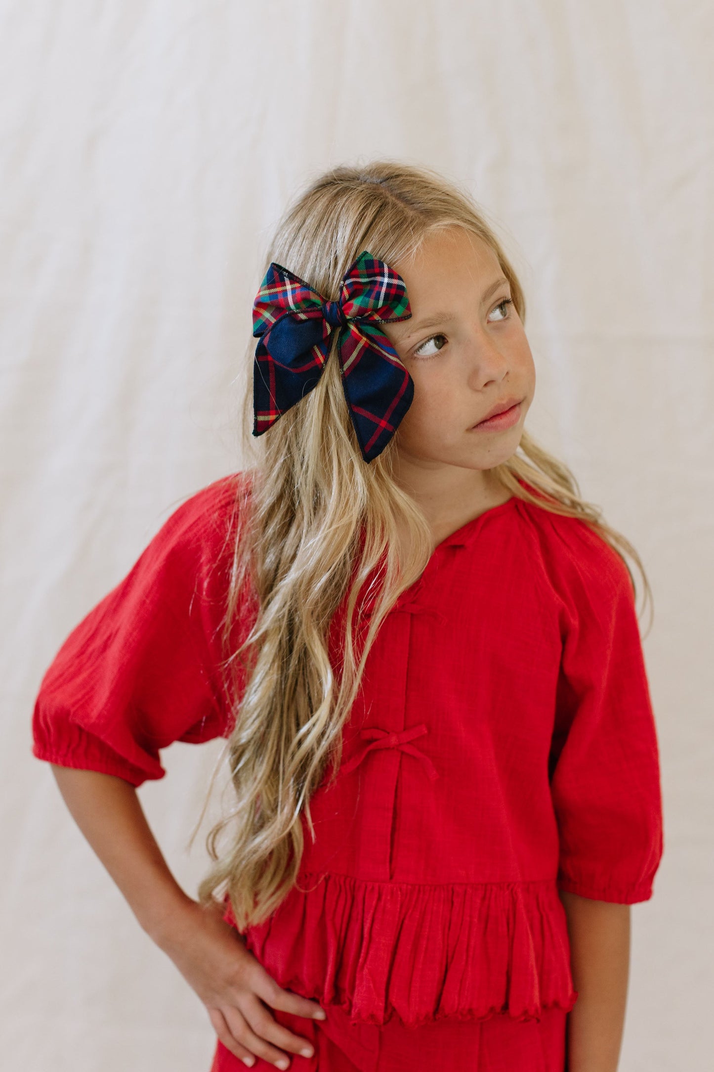 Whistler Plaid Darling Hair Bow