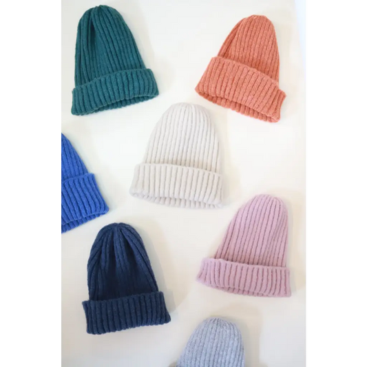 Ribbed Beanie Hat for Kids